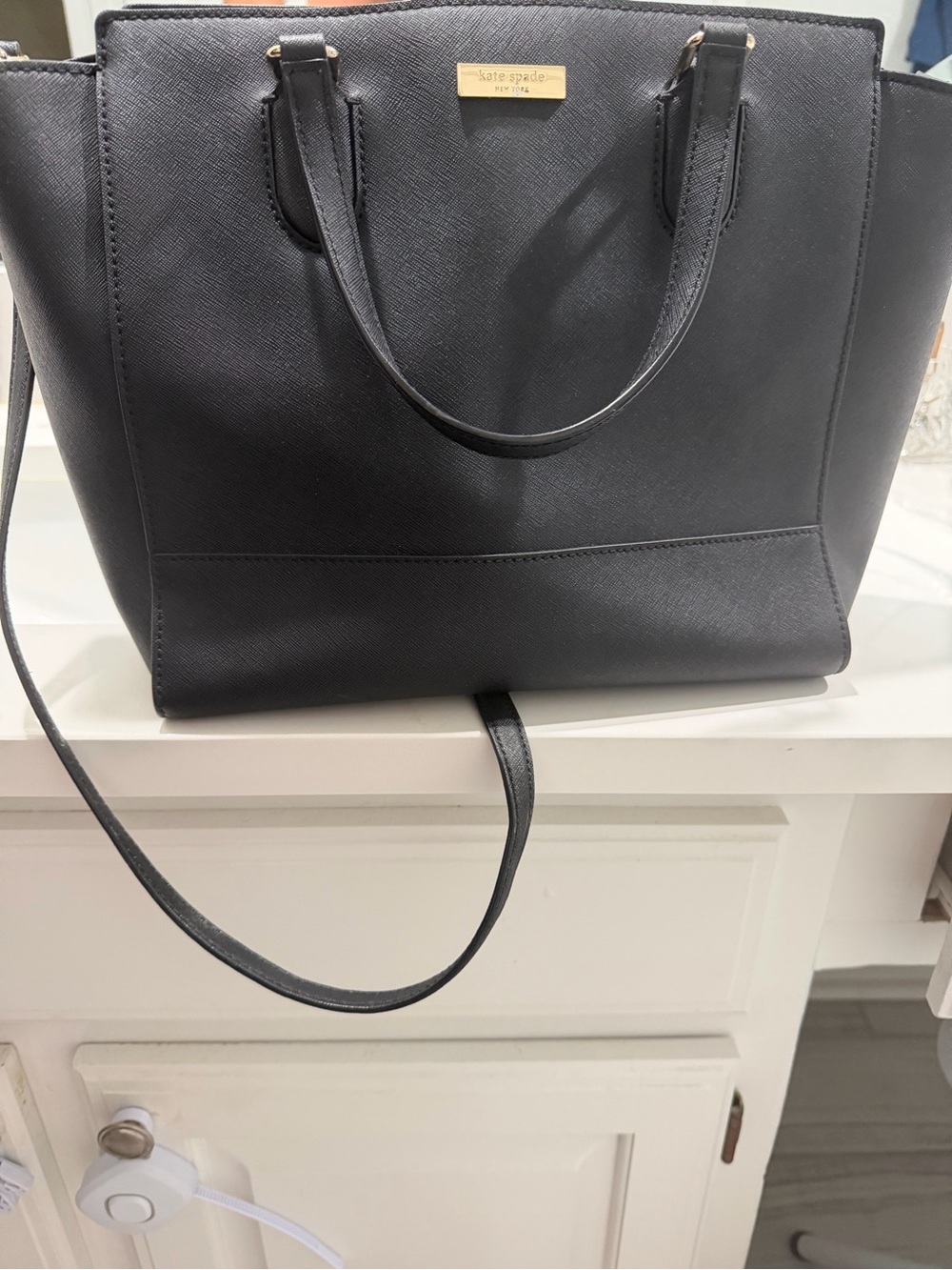 kate spade Black Leather Tote